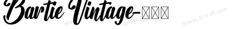 Bartie Vintage字体转换